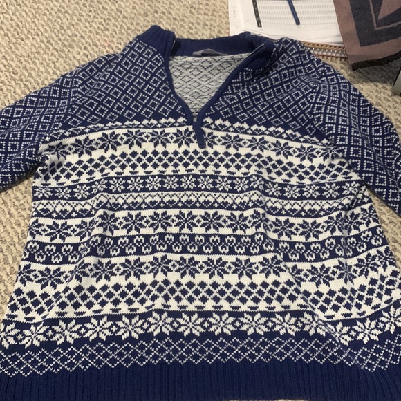 3/4 ZIP UP CHRISTMAS/WINTER SWEATER - Picture 2 of 2